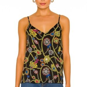 L’AGENCE Jodi V-Neck Silk Camisole